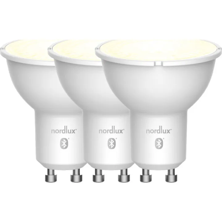 Nordlux Smart GU10 spotpære, 2200K-6500K, 4,8W, 3-pak – pære — produktfoto