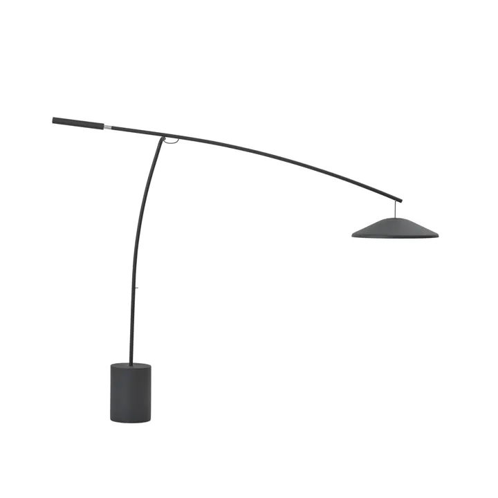 Contra gulvlampe antracit sort — produktfoto