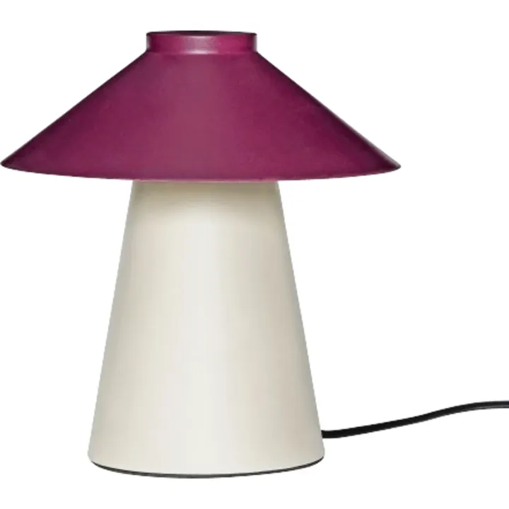 Hübsch Chipper , beige/rød – bordlampe — produktfoto