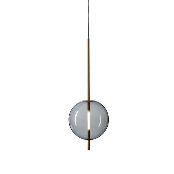 Pholc Kandinsky 30 Røget Gråt Glas & Messing – pendel — produktfoto