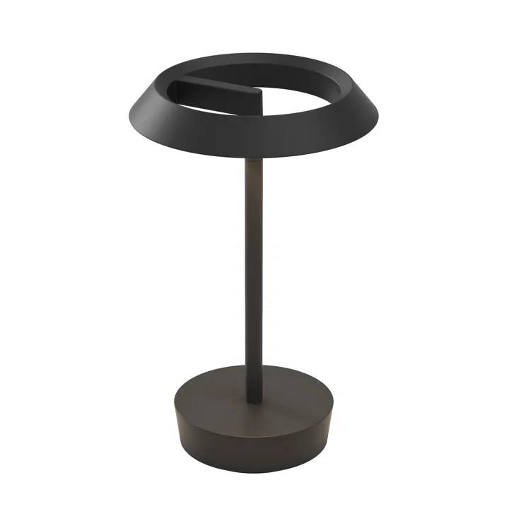 Astro Halo Transportabel Mat Sort – transportabel bordlampe — produktfoto