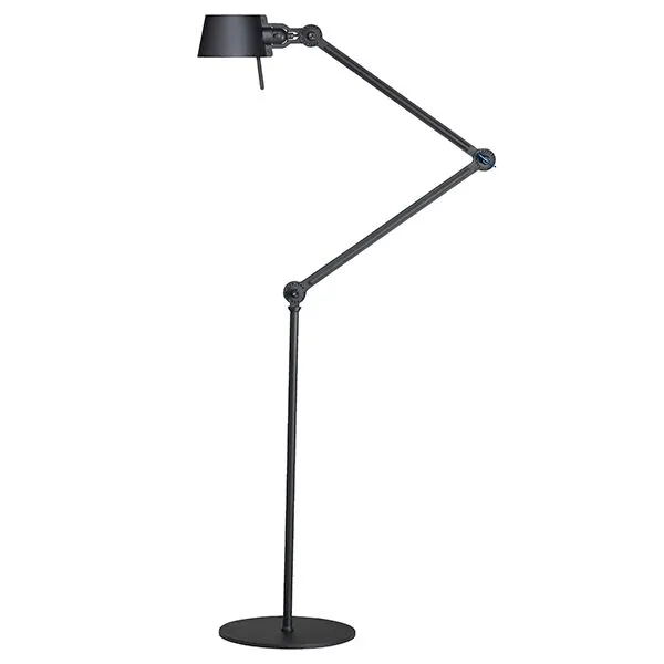 Tonone Bolt Dobbelt Arm Smokey Black – gulvlampe — produktfoto