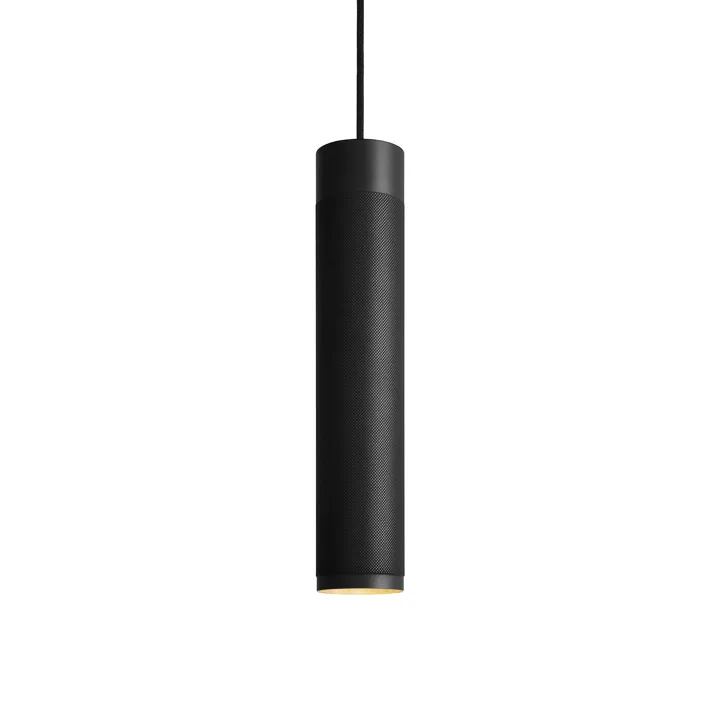 Thorup Copenhagen Patrone Lang Sort Bruneret Messing – pendel — produktfoto