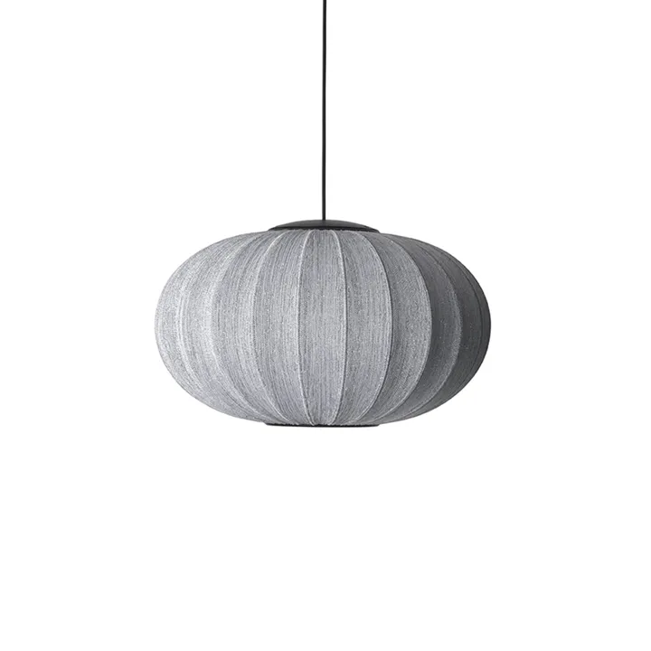Made By Hand Anniversary Knit-Wit Ø57 Oval Sølv Glitter LED – pendel — produktfoto