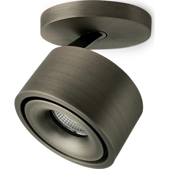 Antidark Easy Braccio W100 påbygningsspot, titanium – spot — produktfoto