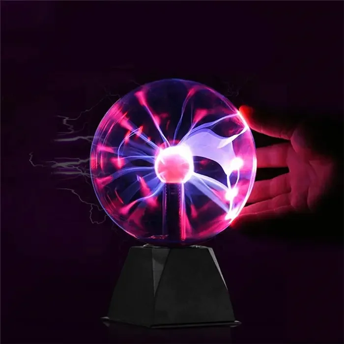 Magisk Plasma Lampe. Reagerer på berøring og lyd! 10cm / 18,5cm. – dekorationslys — produktfoto