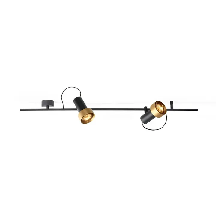 Trizo21 Trizo 21 2Thirty-CH2 Honeycomb Sort/Guld Ring – loftlampe — produktfoto