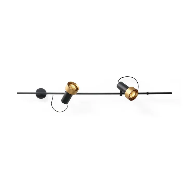 Trizo21 Trizo 21 2Thirty-WH2 Honeycomb Sort/Guld Ring – væglampe — produktfoto