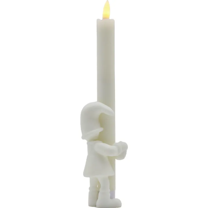 Sirius Tinka nisse LED kronelys, 24,5 cm – LED-stearinlys — produktfoto