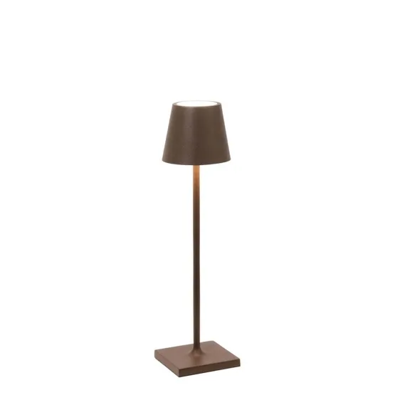 Zafferano Poldina micro batterilampe / , corten – transportabel bordlampe — produktfoto