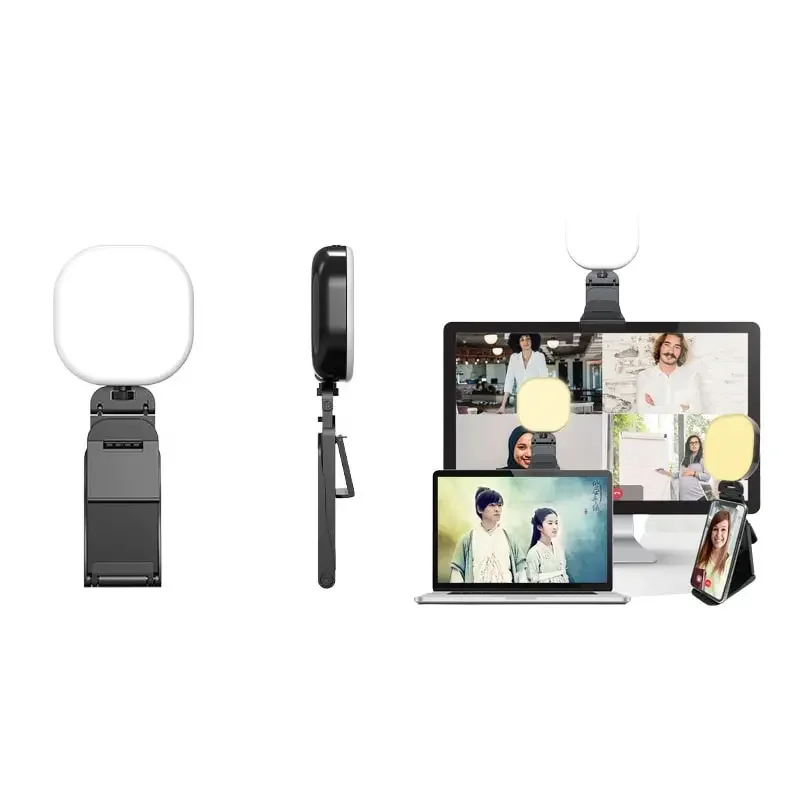 F-610 Multifunktionel LED videobelysning til live streaming. 5 farver og 5 niveauer. — produktfoto