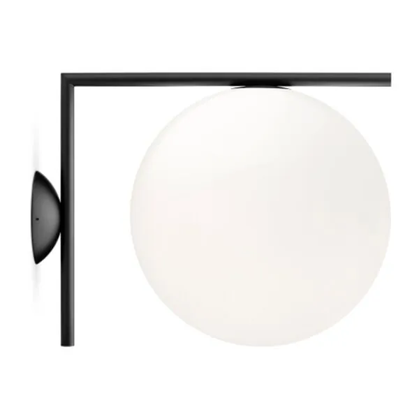 Flos IC C/W 2 Mat Sort – væglampe — produktfoto