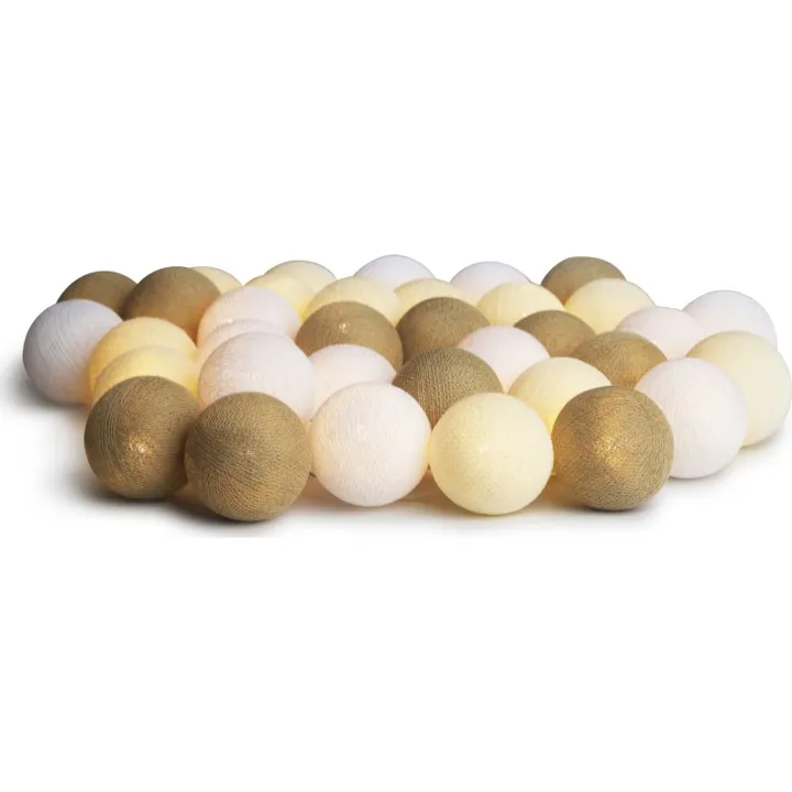 Iris Lights Creamy White , 35 kugler – lyskæde — produktfoto