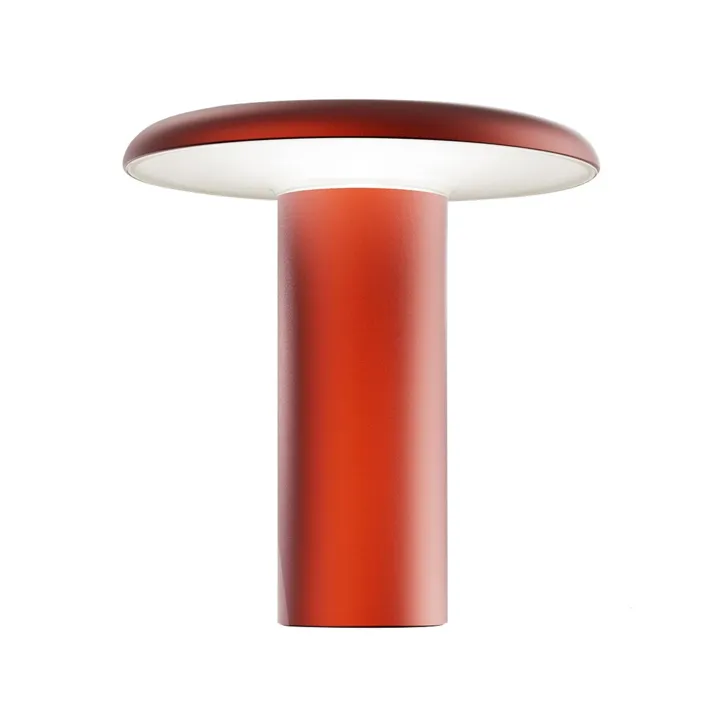 Artemide Takku Anodiseret Rød – transportabel bordlampe — produktfoto