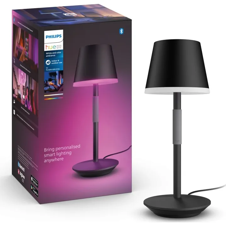 Philips Hue Go genopladelig udendørs , sort – udendørslampe — produktfoto