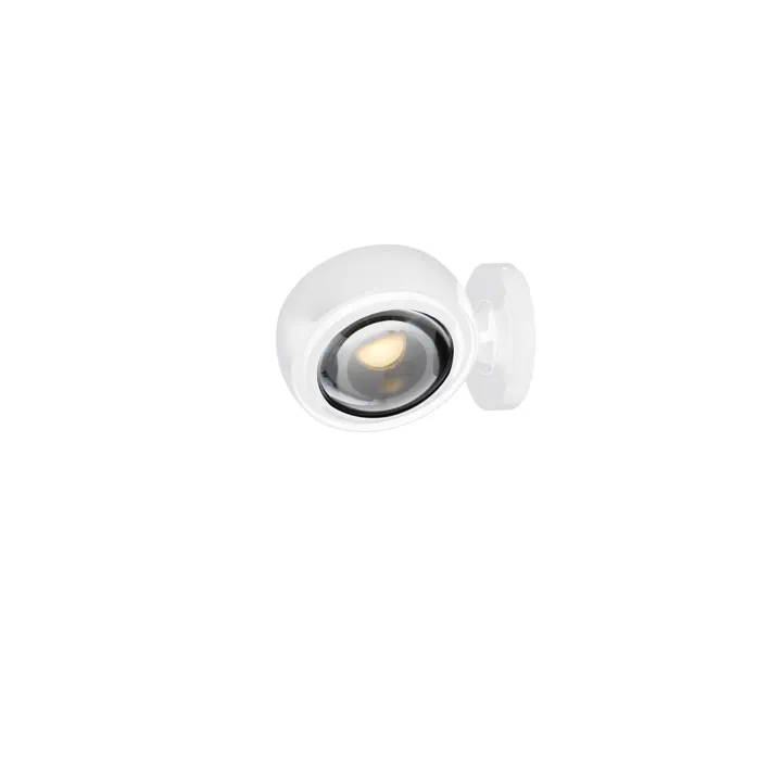 Loom Design Optic Glossy White – væglampe — produktfoto