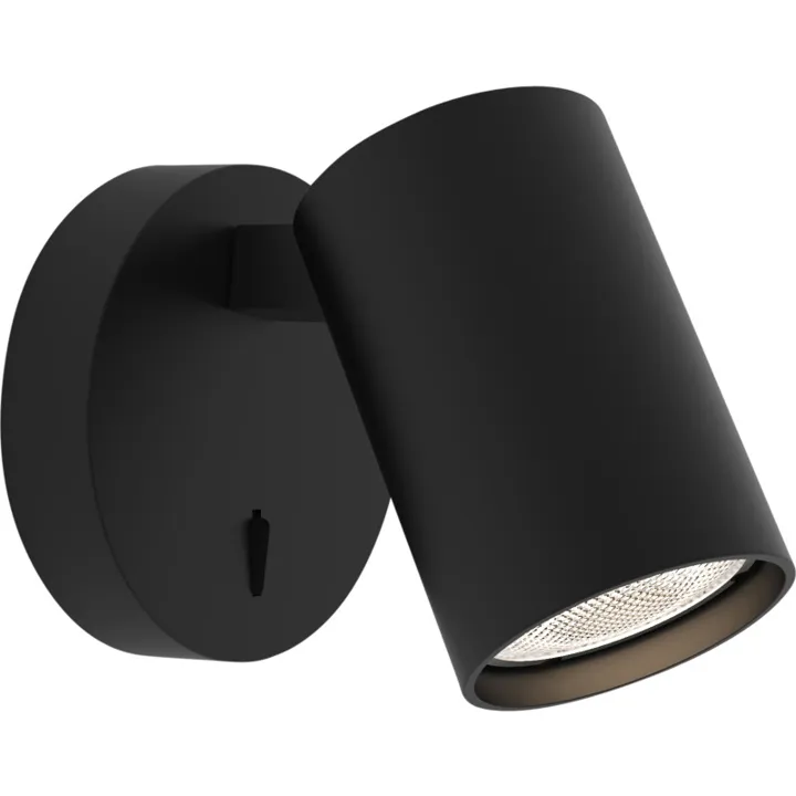 Astro Lighting Astro Ascoli Single , med afbryder, sort – væglampe — produktfoto