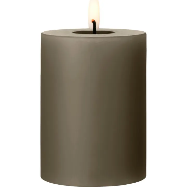 ester & erik LED bloklys, brun, 10 cm – LED-stearinlys — produktfoto
