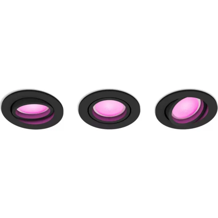 Philips Hue Centura indbygningsspot, sort, 3-pak – indbygningsspot — produktfoto