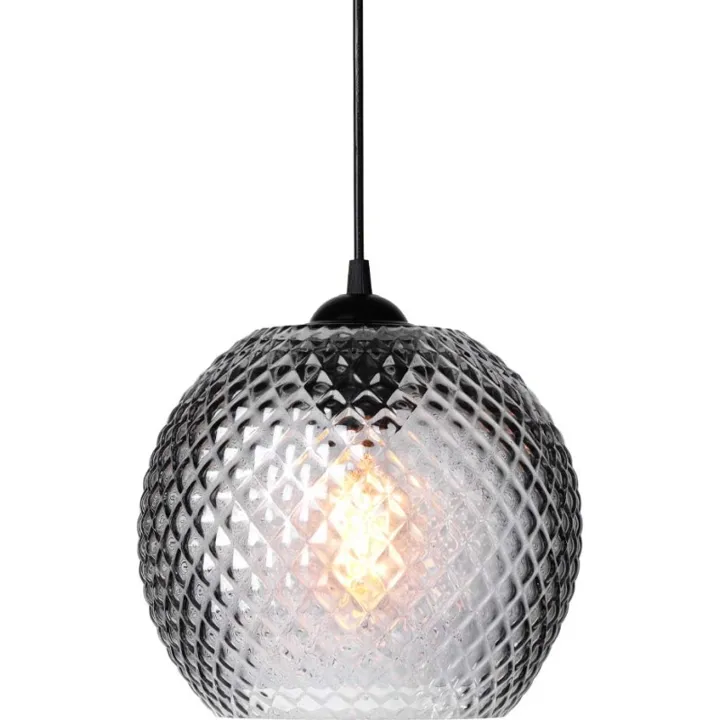 Halo Design Nobb , røgfarvet, Ø22 cm – pendel — produktfoto