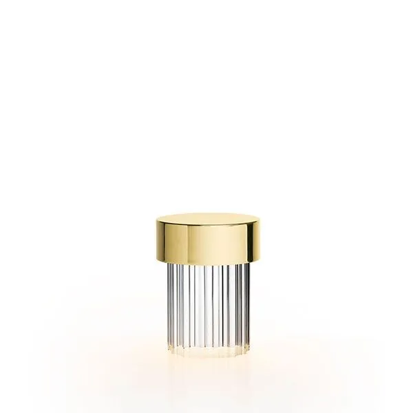 Flos Last Order Fluted Poleret Messing – bordlampe — produktfoto
