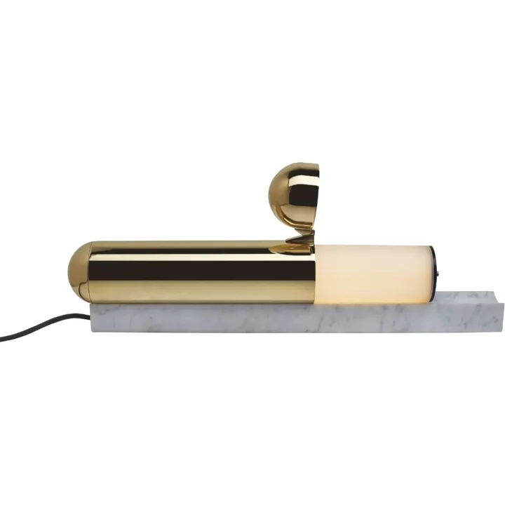 DCW Editions ISP Poleret Messing/Hvid Marmor – bordlampe — produktfoto