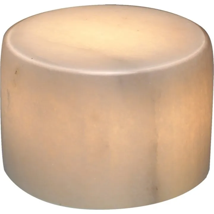 Unison marmor bordlys, hvid, H6 cm – bordlampe — produktfoto