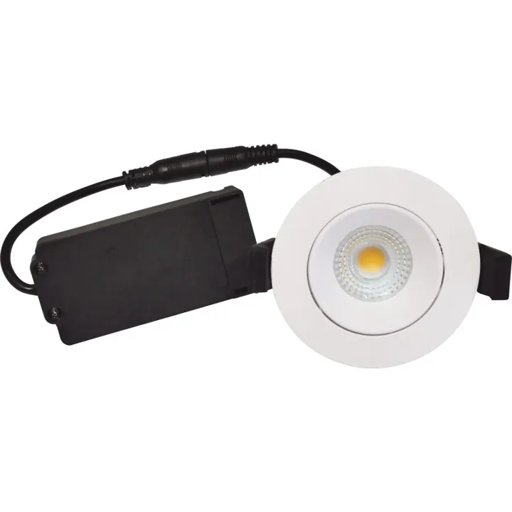 Nordtronic Velia Low Profile indbygningsspot, mat hvid, 3000K – indbygningsspot — produktfoto