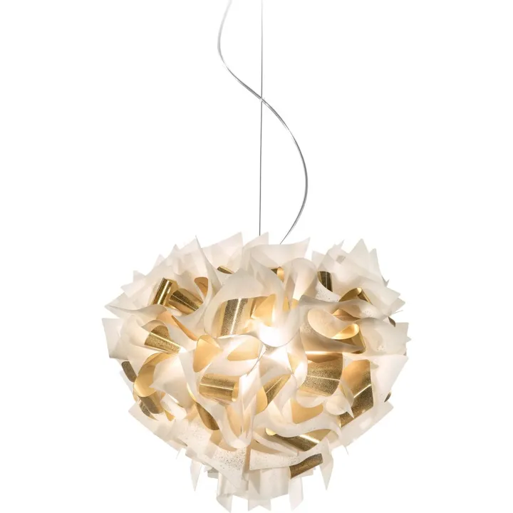 Slamp Veli Aurea Hvid/Guld Med Transparent Ledning – pendel — produktfoto