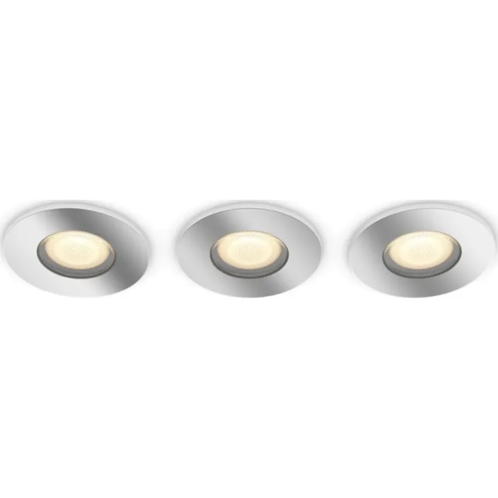 Philips Hue 3 stk Philips Hue Adore indbygningsspot, 3-pak – indbygningsspot — produktfoto