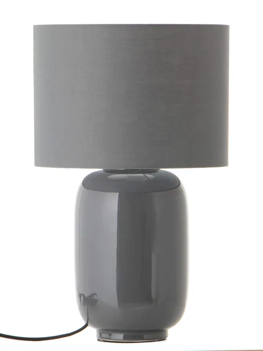 Frandsen Cadiz Ceramic Cool Grey/Glossy – bordlampe — produktfoto