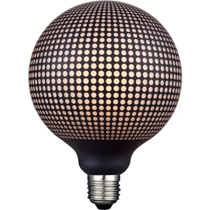 Halo Design Colors Dots Print E27 globepære, 3-trins dæmp, 6W – pære — produktfoto