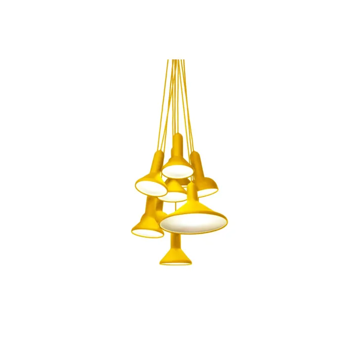Established & Sons TORCH LIGHT S10 BUNCH H180 Gul – pendel — produktfoto