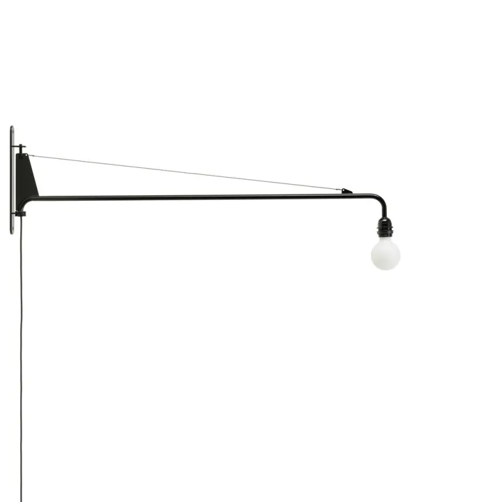 Vitra Petite Potence Dyb Sort – væglampe — produktfoto