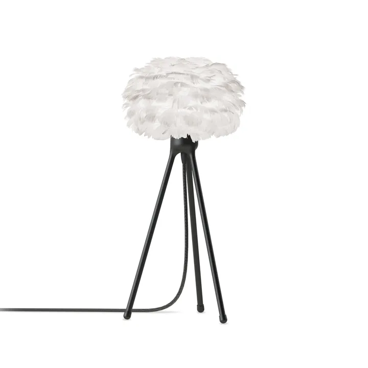 Umage Eos Tripod Mikro Hvid med Ben I Sort – bordlampe — produktfoto