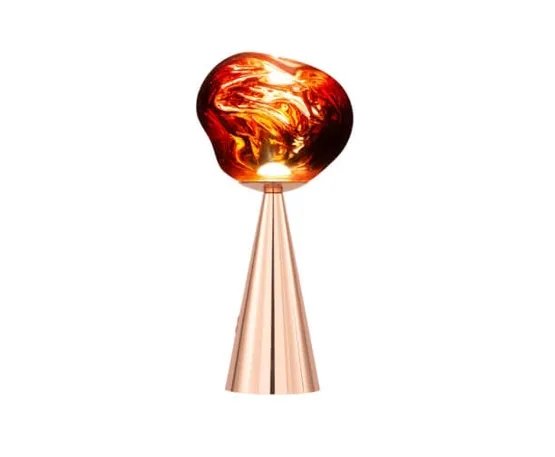 Tom Dixon Melt Portable / batterilampe, kobber – transportabel bordlampe — produktfoto