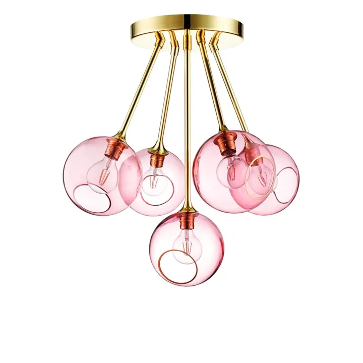 Design By Us Ballroom Molecule Rose/Guld – loftlampe — produktfoto