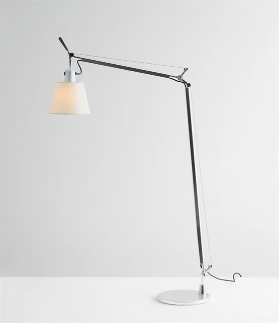 Artemide Tolomeo Basculante Lettura, Ø18 pergament – gulvlampe — produktfoto