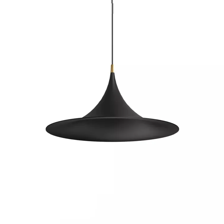 Linea Light collection Morgana Ø47 Sort/Børstet Guld – pendel — produktfoto