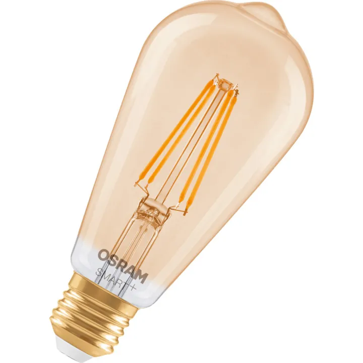 Osram Smart+ Wifi Matter E27 edisonpære, 2400K, 6W – pære — produktfoto