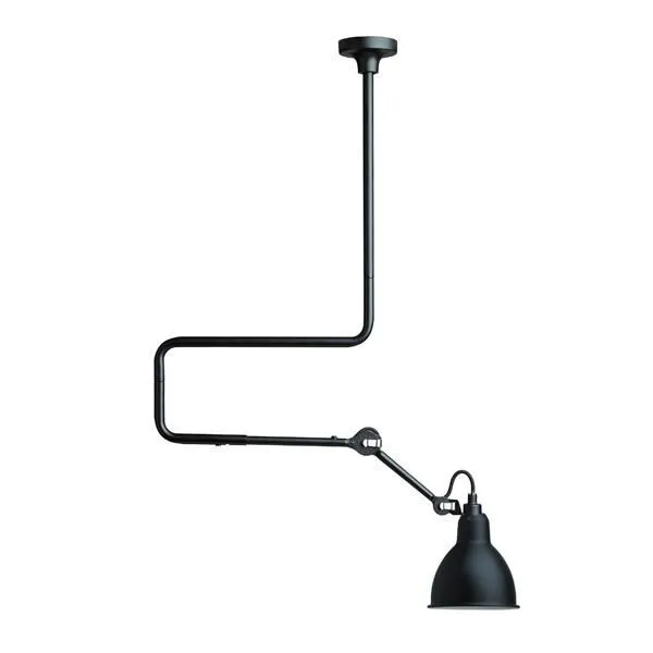 La Lampe Gras N312 Mat Sort – loftlampe — produktfoto