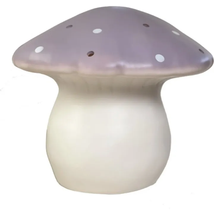 Heico Svamp børnelampe, lyselilla, Ø29x30 cm – dekorationslys — produktfoto