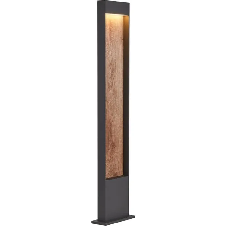 SLV Flatt Pole , brun, 100 cm – udendørslampe — produktfoto