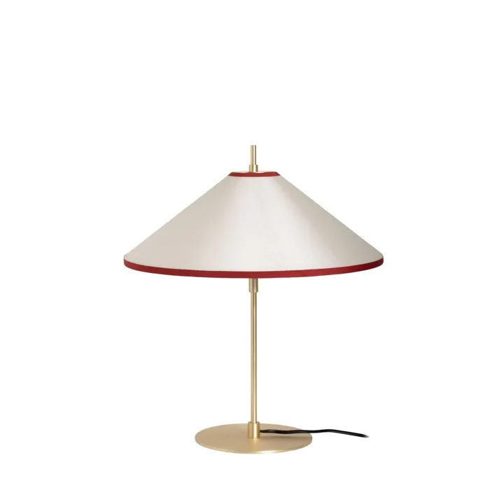 Edgeform Tafta Rød/Off-White – bordlampe — produktfoto