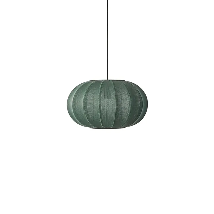 Made By Hand Knit-Wit Oval Ø45 Tweed Green – pendel — produktfoto