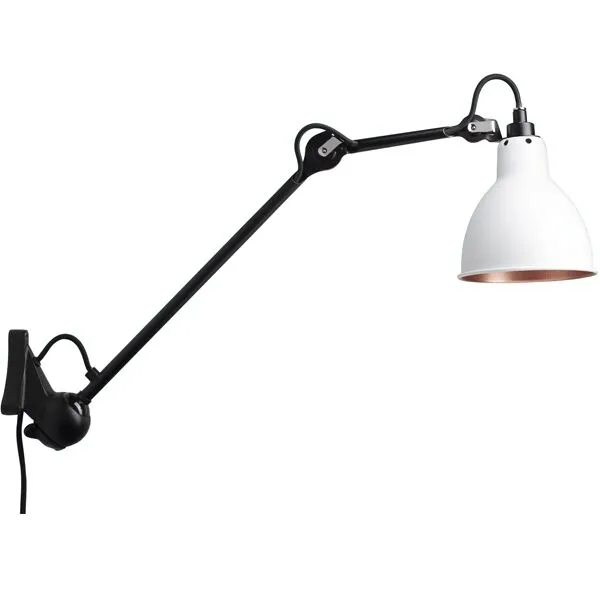 La Lampe Gras N222 Mat Sort/Hvid/Kobber – væglampe — produktfoto