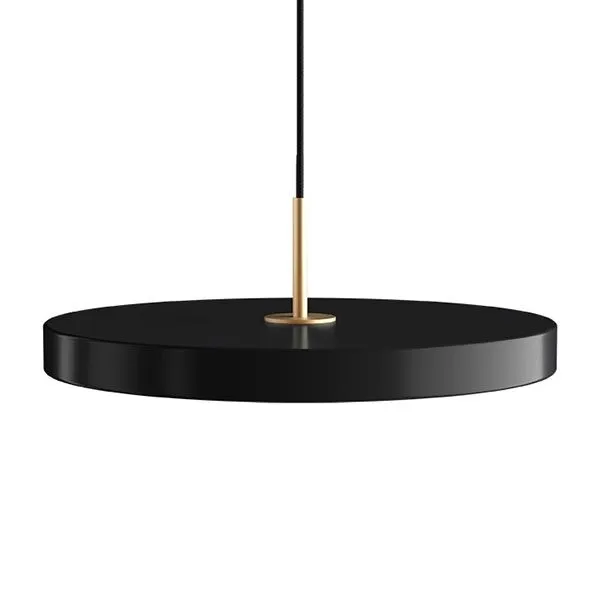 Umage Asteria Sort med Messing Top – pendel — produktfoto