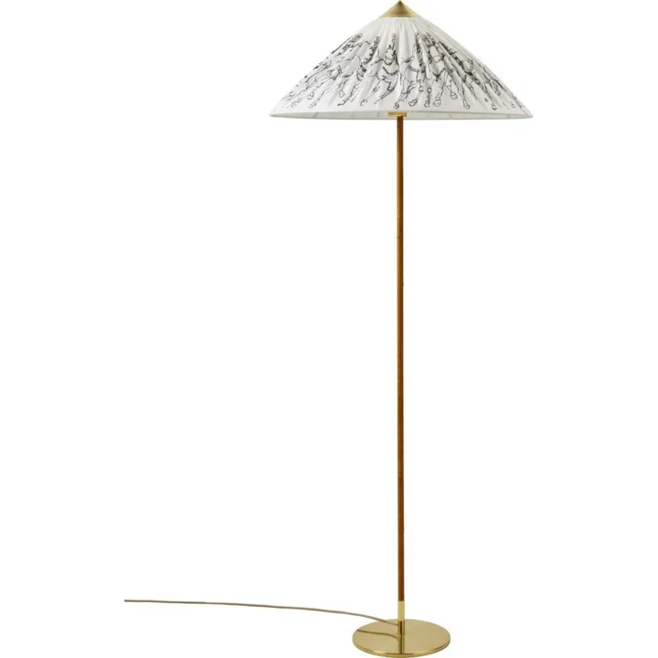 GUBI Tynell Collection 9602 Garro Éditions Messing/Harigey Circus Horses – gulvlampe — produktfoto