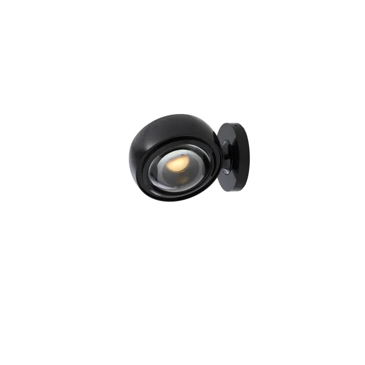 Loom Design Optic Glossy Black – væglampe — produktfoto