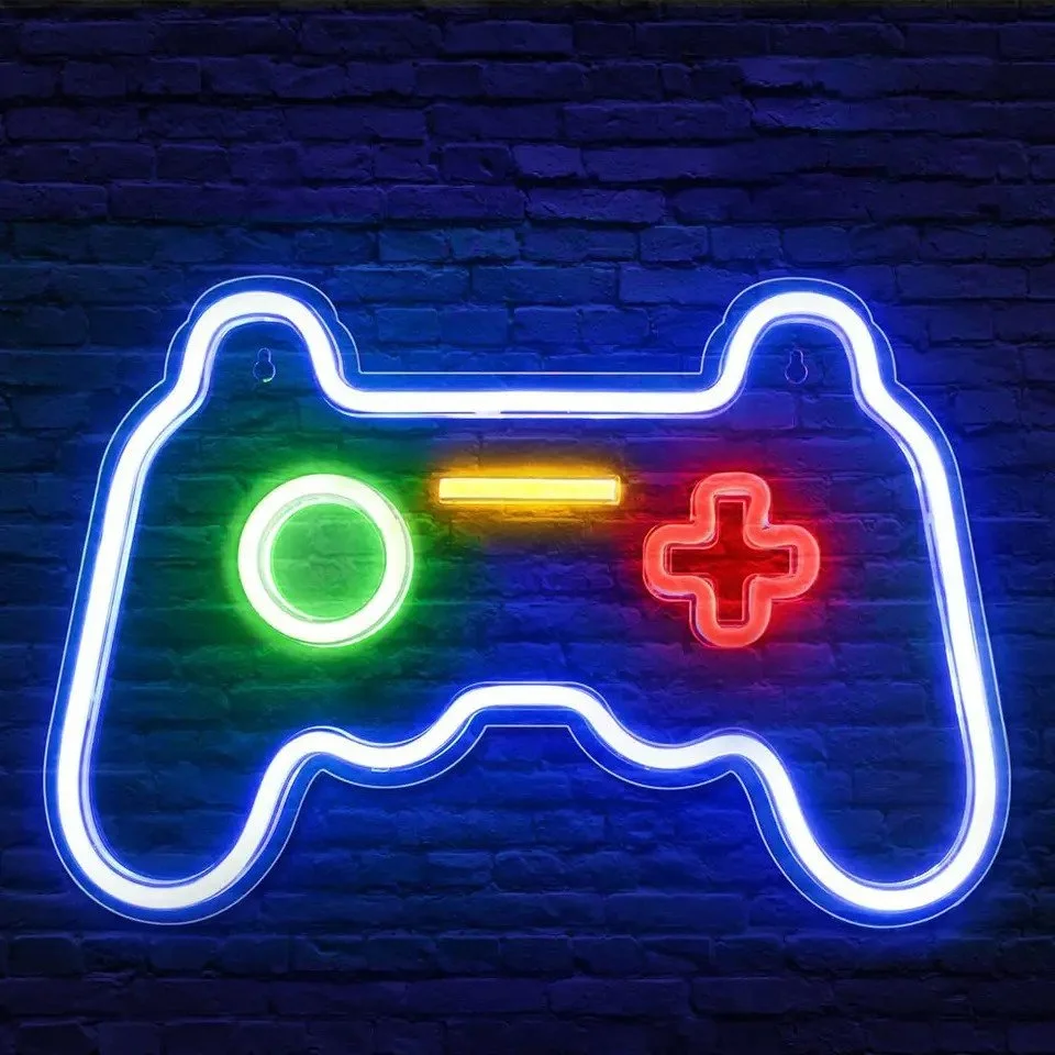 Mecharite Controller LED Neon Skilt - Blå Lampe – dekorationslys — produktfoto